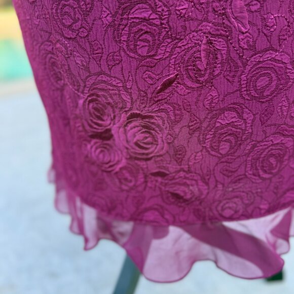 Beautiful Plaza South Plaza Maroon 2 piece Suit- Skirt set  Size 12 - Picture 4 of 5